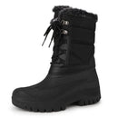 Knixmax Damen Winterstiefel VC007N mit warmem Futter – Schwarz