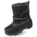Knixmax Kinder-Winterstiefel VC033 mit Klettverschluss – Grau