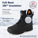 Knixmax Herren Schneestiefel RE027 – wasserdicht mit 3M-Isolierung