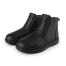 Knixmax Herren Stiefeletten TM069 – Schwarz mit Reißverschluss