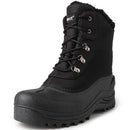 Knixmax Herren Winterstiefel RE007N – Schwarz, warm gefüttert