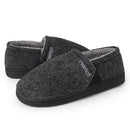 Knixmax Herren Filz-Hausschuhe mit Memory Foam und Fleecefutter