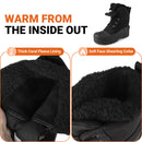 Knixmax Herren Winterstiefel RE007N – Schwarz, warm gefüttert
