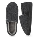Knixmax Herren Filz-Hausschuhe mit Memory Foam und Fleecefutter