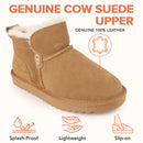 Knixmax Damen Winterstiefeletten aus Wildleder, warm gefüttert – RE023