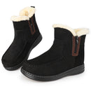 Knixmax Damen Winterstiefeletten VC030 mit Warmfutter und Reißverschluss – Schwarz