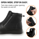 Knixmax Herren Stiefeletten TM069 – Schwarz mit Reißverschluss