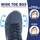 Knixmax Herren-Sneaker für breite Füße, Marineblau | AM062