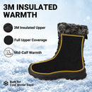 Knixmax Damen Winterstiefel RM090 – Warm gefüttert in Schwarz (Gr. 37–42)
