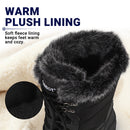 Knixmax Damen Winterstiefel VC007N mit warmem Futter – Schwarz