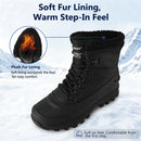 Knixmax Herren Schneestiefel RE027 – wasserdicht mit 3M-Isolierung