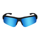 Knixmax VC027 Sportsonnenbrille in Matt-Schwarz/Blau