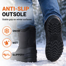 Knixmax Herren Winterstiefel RE007N – Schwarz, warm gefüttert