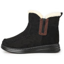 Knixmax Damen Winterstiefeletten VC030 mit Warmfutter und Reißverschluss – Schwarz