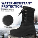 Knixmax Damen Winterstiefel VC007N mit warmem Futter – Schwarz