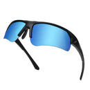 Knixmax VC027 Sportsonnenbrille in Matt-Schwarz/Blau
