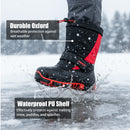 Knixmax Kinder Schneestiefel VC021 mit Klettverschluss, Größe 31–36