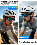 Knixmax VC027 Sportsonnenbrille in Matt-Schwarz/Blau