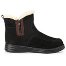Knixmax Damen Winterstiefeletten VC030 mit Warmfutter und Reißverschluss – Schwarz