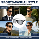 Knixmax VC028 polarisierte Sportsonnenbrille mit UV400, matt-schwarz