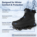 Knixmax Herren Schneestiefel RE027 – wasserdicht mit 3M-Isolierung