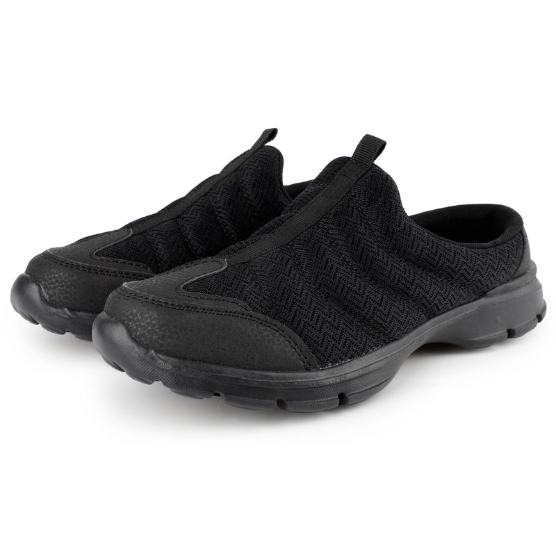 TIESTRA Clogs & Mules Summer Gardens Slip On bequeme atmungsaktive leichte Sandalen für Männer, schwarz