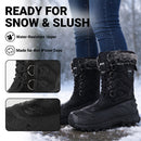 Knixmax Damen Winterstiefel RM090 – Warm gefüttert in Schwarz (Gr. 37–42)