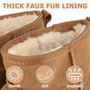 Knixmax Damen Mini-Winterboots aus Wildleder mit Memory Foam – RE021