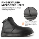 Knixmax Herren Stiefeletten TM069 – Schwarz mit Reißverschluss