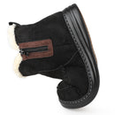 Knixmax Damen Winterstiefeletten VC030 mit Warmfutter und Reißverschluss – Schwarz