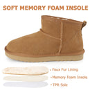 Knixmax Damen Mini-Winterboots aus Wildleder mit Memory Foam – RE021