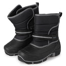 Knixmax Kinder-Winterstiefel VC033 mit Klettverschluss – Grau