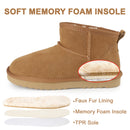 Knixmax Damen Mini-Winterboots aus Wildleder mit Memory Foam – RE021
