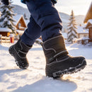 Knixmax Kinder-Winterstiefel VC033 mit Klettverschluss – Grau