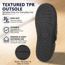 Knixmax Herren Filz-Hausschuhe mit Memory Foam und Fleecefutter