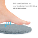 riemot Lammfelleinlegesohlen für Herren Damen und Kinder, Grau Normal, Super Dick Premium Lammwolle Einlegesohlen für Gummistiefel Hausschuhe Stiefel