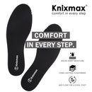 Knixmax Damen Herren Memory Schaum Einlegesohlen Komfort Schuheinlagen für Sportschuhe Freizeitschuhe Sneaker Wanderschuhe