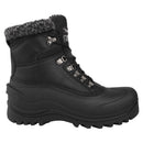 riemot Herren Schneestiefel Schwarz Wasserdicht Winterstiefel mit warmem Teddyfutter