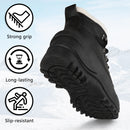 riemot Damen Schneestiefel Schwarz Wasserdicht Winterstiefel mit Kunstfell-Futter