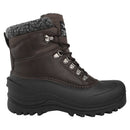 riemot Herren Schneestiefel Braun Wasserdicht Winterstiefel mit warmem Teddyfutter