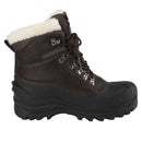 riemot Damen Schneestiefel Braun Wasserdicht Winterstiefel mit Kunstfell-Futter