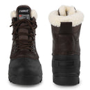 riemot Damen Schneestiefel Braun Wasserdicht Winterstiefel mit Kunstfell-Futter