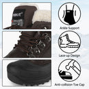 riemot Damen Schneestiefel Braun Wasserdicht Winterstiefel mit Kunstfell-Futter