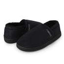 riemot Herren Hausschuhe Schwarz Memory Foam Pantoffeln mit rutschfester Sohle