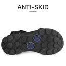 riemot Verstellbare Sportsandalen Schwarz mit ged&auml;mpftem Fußbett