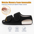 TIESTRA Offene Sandalen Schwarz mit zwei Klettriemen