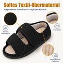TIESTRA Offene Sandalen Schwarz mit zwei Klettriemen