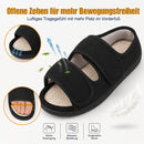 TIESTRA Offene Sandalen Schwarz mit zwei Klettriemen