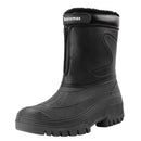 Knixmax Herren Schneestiefel Schwarz Wasserdicht mit Kunstfellfutter