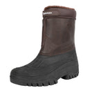 Knixmax Herren Schneestiefel Braun Wasserdicht mit Kunstfellfutter